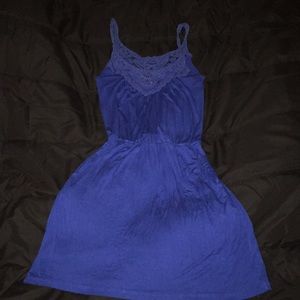 Flowy Pocket Dress (Blue)